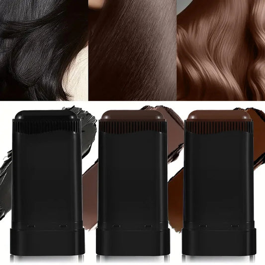 Ocheal 3-Color Quick Touch-Up Hair Stick Beard Color Stick Portable Temporary Quick Coverage Hair Pen Instant Dye Stick Comb